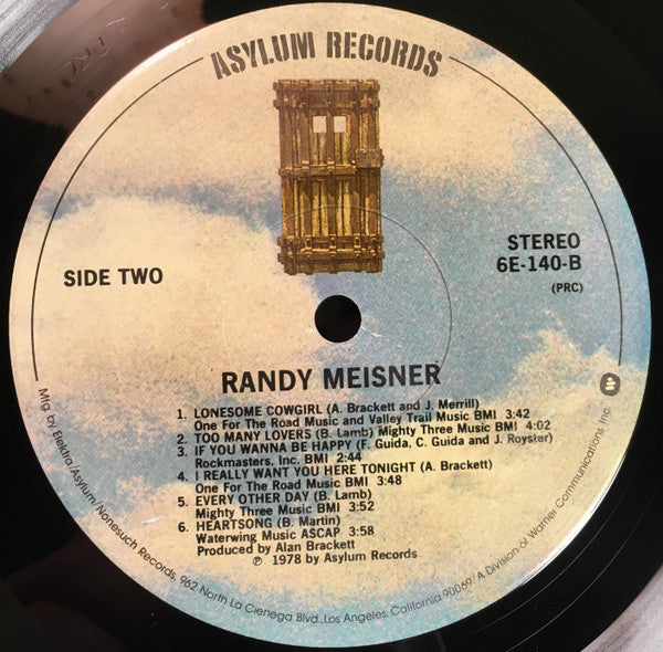 Randy Meisner : Randy Meisner (LP, Album)