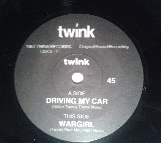Twink (4) : Driving My Car / Wargirl (7", Single)
