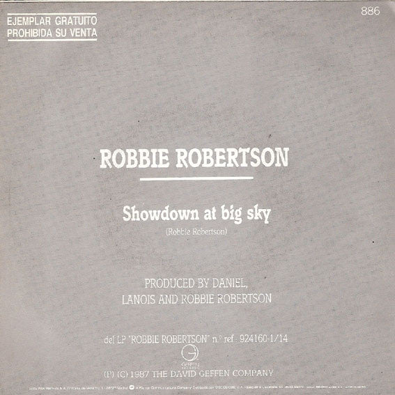 Robbie Robertson : Showdown At Big Sky (7", Single, Promo)