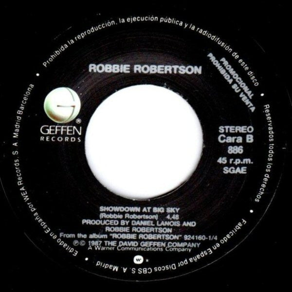 Robbie Robertson : Showdown At Big Sky (7", Single, Promo)