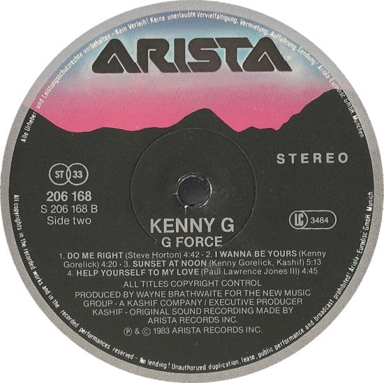 Kenny G (2) : G Force (LP, Album)