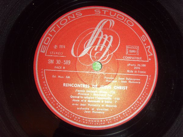Jean Debruynne - Jean Humenry : Rencontres de Jésus-Christ (LP, Album)