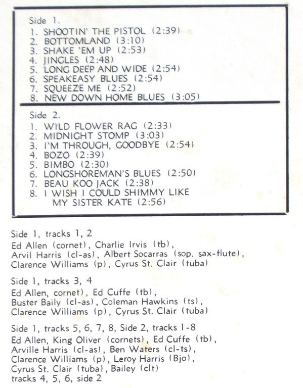 Clarence Williams And His Orchestra : 1927-1928 Vol. 2 (LP, Album, Comp)