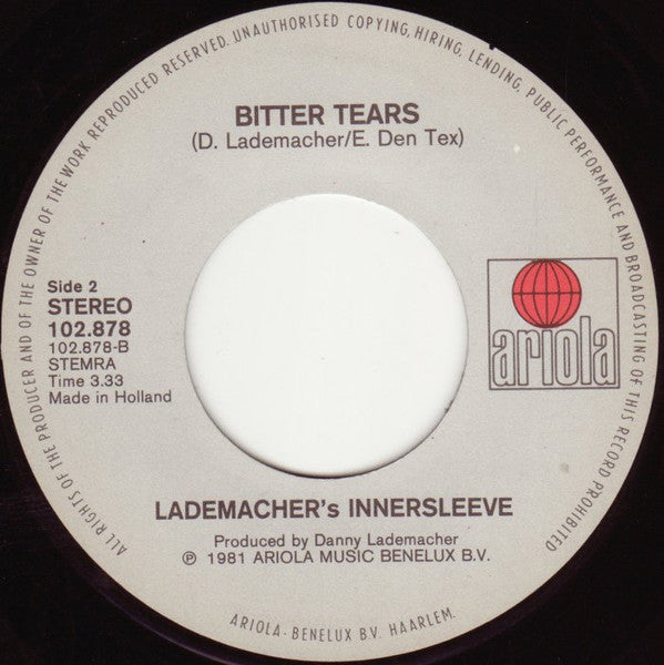 Dany Lademacher's Innersleeve : Where Are The Girls (7", Single)
