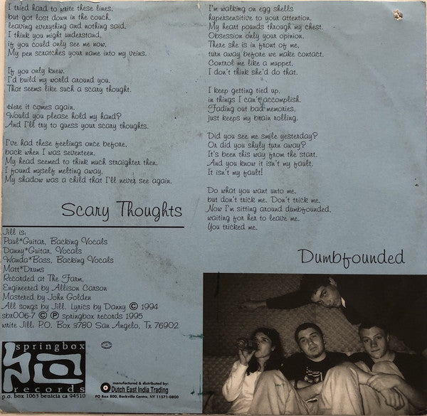 Jill (5) : Scary Thoughts (7", Gre)