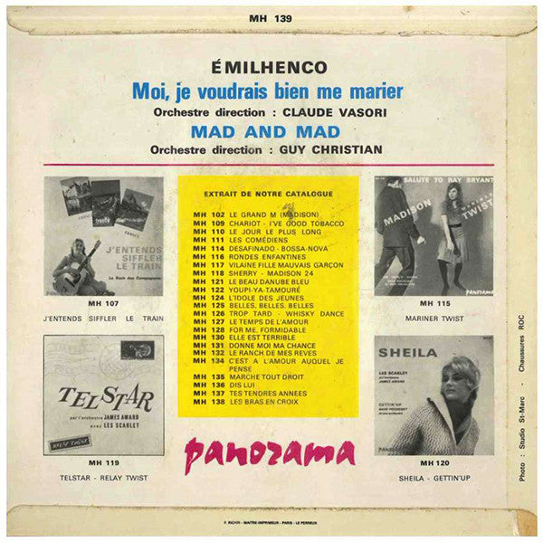 Emilhenco : Moi, Je Voudrais Bien Me Marier (7", Single)