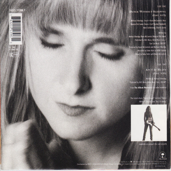 Melissa Etheridge : Dance Without Sleeping (7", Single)