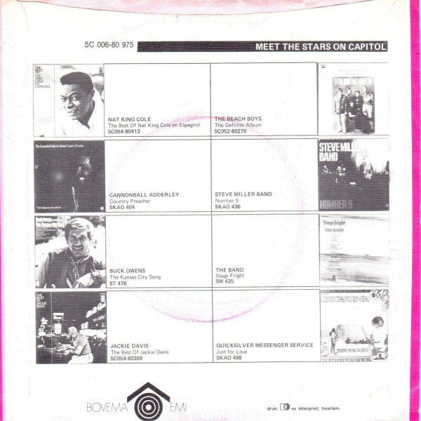 The Band : Life Is A Carnival (7", Single, Pin)