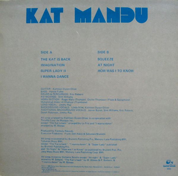 Kat Mandu : The Kat Is Back (LP, Album)