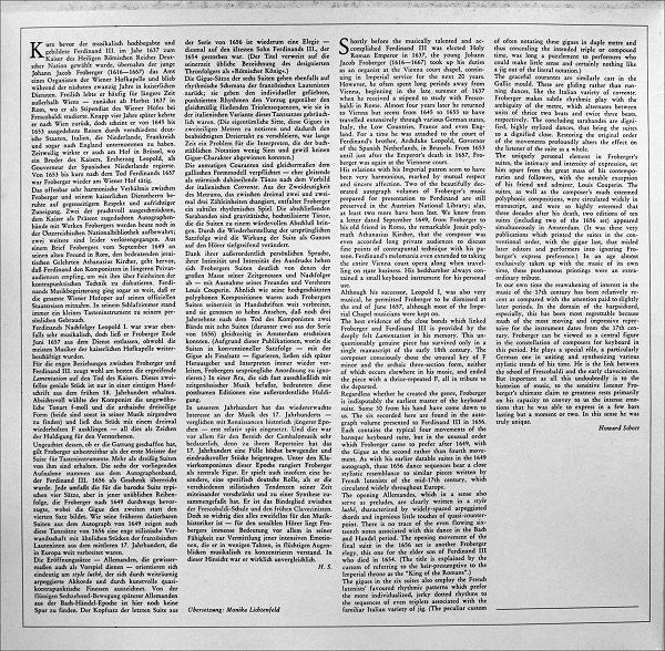 Johann Jakob Froberger - Kenneth Gilbert : Works For Harpsichord • Œvres Pour Clavecin • Cembalowerke (LP, Album)