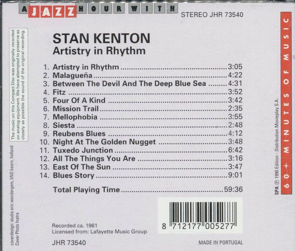 Stan Kenton : Artistry In Rhythm (CD, Comp)