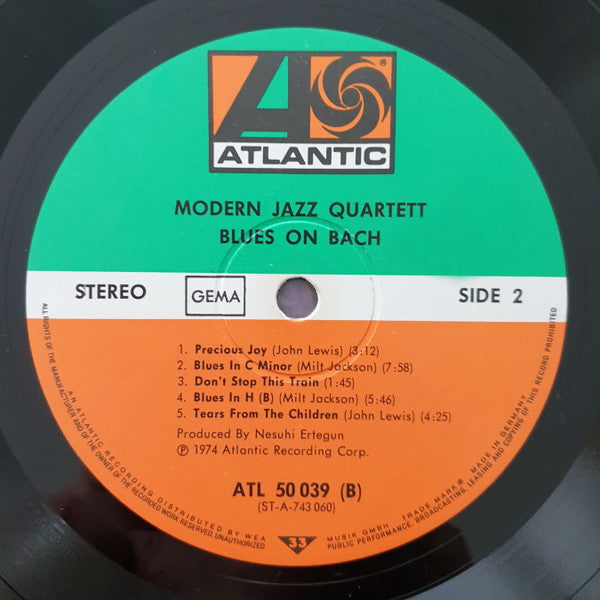 The Modern Jazz Quartet : Blues On Bach (LP, Album)