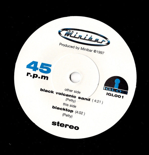 Minibar : Black Volcanic Sand (7", Ltd, Num)