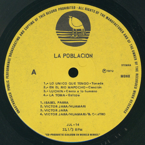 Victor Jara : La Población (LP, Album)
