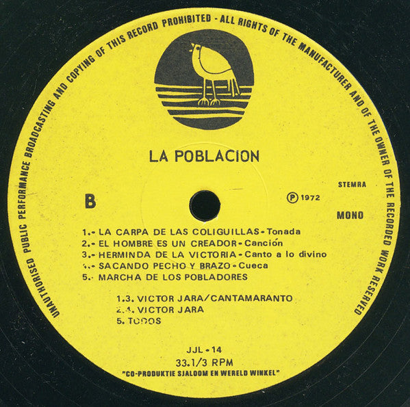 Victor Jara : La Población (LP, Album)