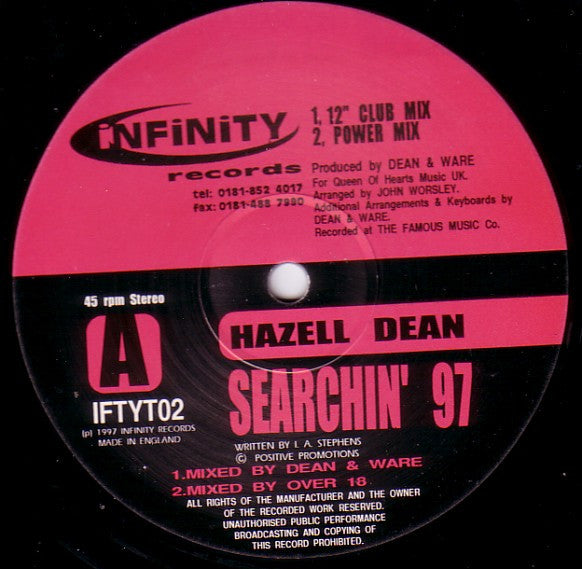 Hazell Dean : Searchin' (1997 Remixes) (12")