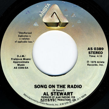 Al Stewart : Song On The Radio / A Man For All Seasons (7", Single)