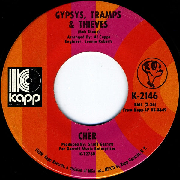 Chér* : Gypsys, Tramps & Thieves / He'll Never Know (7", Single)