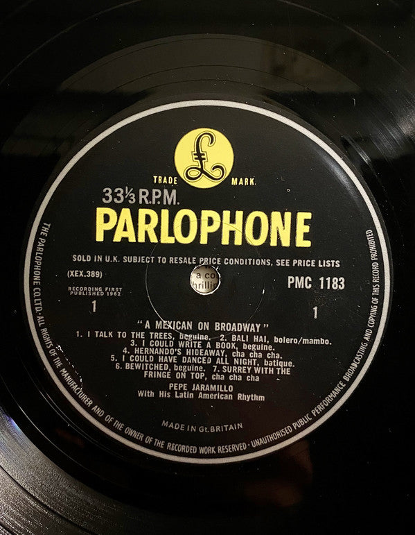 Pepe Jaramillo : A Mexican On Broadway (LP, Mono)