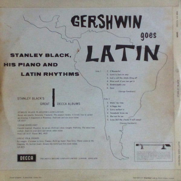 Stanley Black, His Piano And Latin Rhythms : Gershwin Goes Latin (LP, Album, Mono)