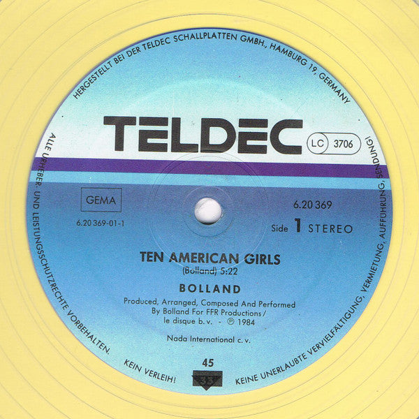 Bolland & Bolland : Ten American Girls (12", Maxi, Yel)