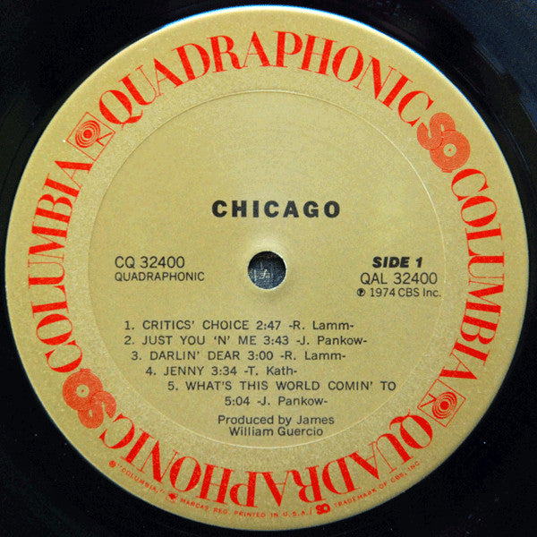 Chicago (2) : Chicago VI (LP, Album, Quad, Ter)