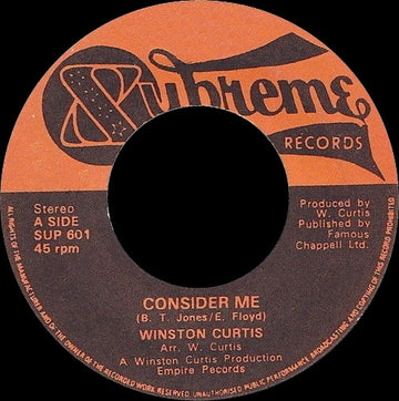 Winston Curtis : Consider Me (7")