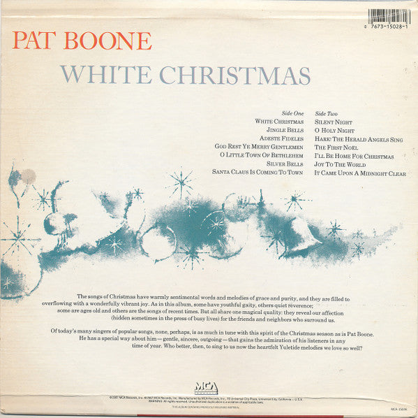 Pat Boone : White Christmas (LP, Album, RE)