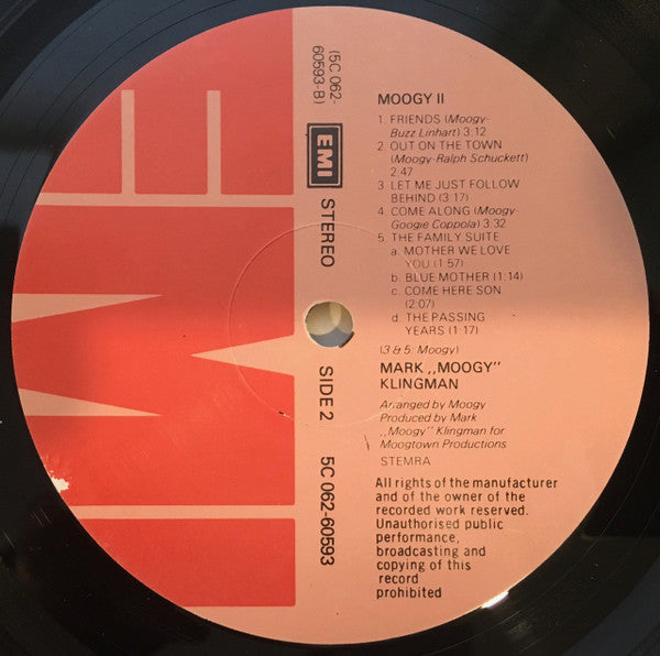 Mark Klingman : Moogy II (LP, Album)
