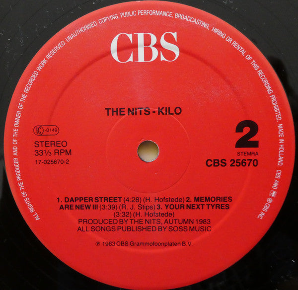 The Nits : Kilo (LP, MiniAlbum, RE, Red)