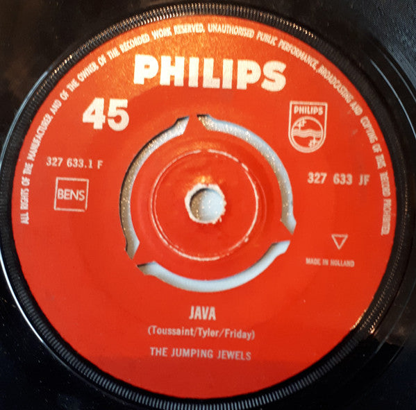 The Jumping Jewels : Java / Irish Washerwoman (7", Single, Mono)