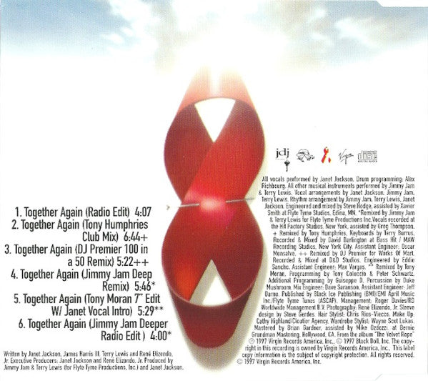 Janet Jackson : Together Again (CD, Single)