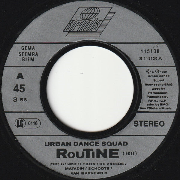 Urban Dance Squad : Routine (Edit) (7", Single)