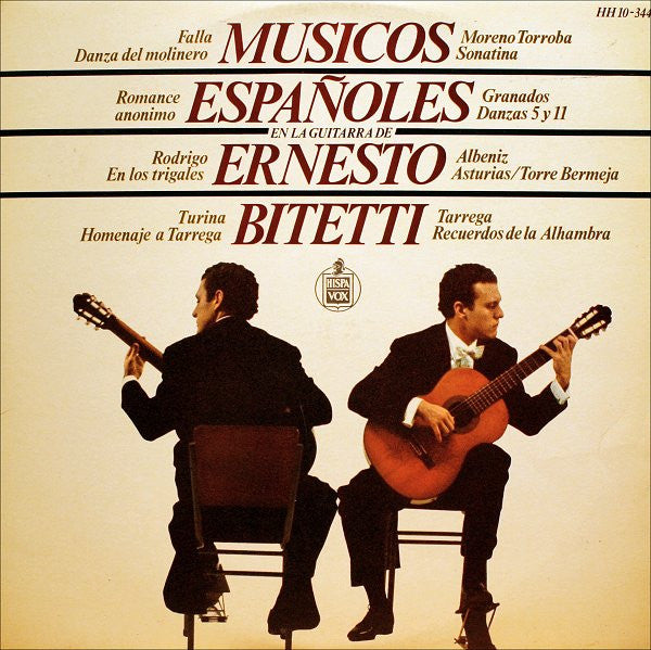 Ernesto Bitetti : Musicos Españoles En La Guitarra De Ernesto Bitetti (LP, Album)