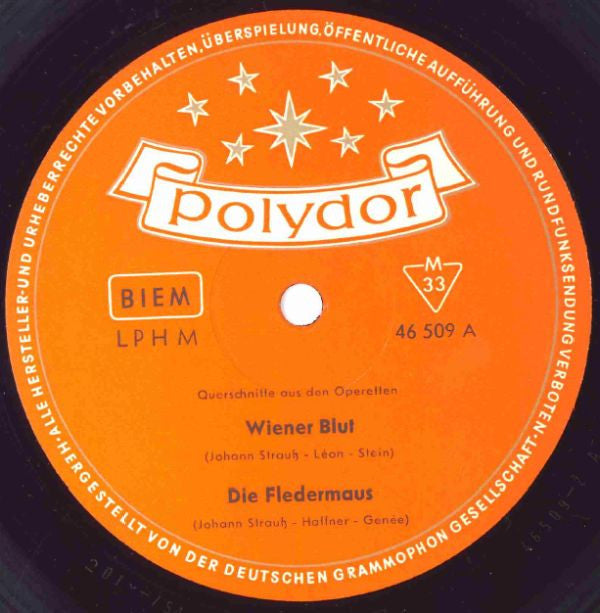 Various : Querschnitte Durch Die Operetten Von Johann Strauß (LP, Comp)