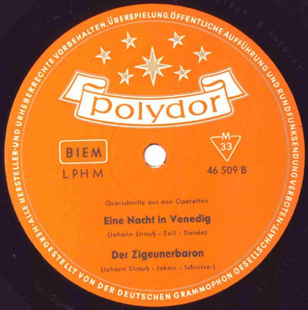Various : Querschnitte Durch Die Operetten Von Johann Strauß (LP, Comp)