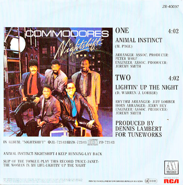 Commodores : Animal Instinct (7", Single)