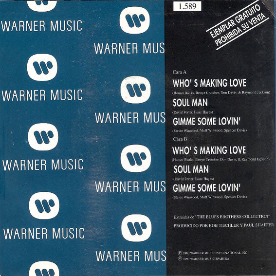 Blues Brothers* : Collection 2º Medley (7", Single, Promo)