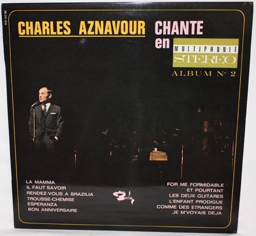 Charles Aznavour : Charles Aznavour Chante En Multiphonie Stéréo - Album No 2 (LP, Comp)