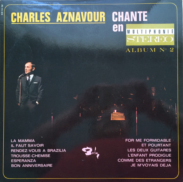 Charles Aznavour : Charles Aznavour Chante En Multiphonie Stéréo - Album No 2 (LP, Comp)