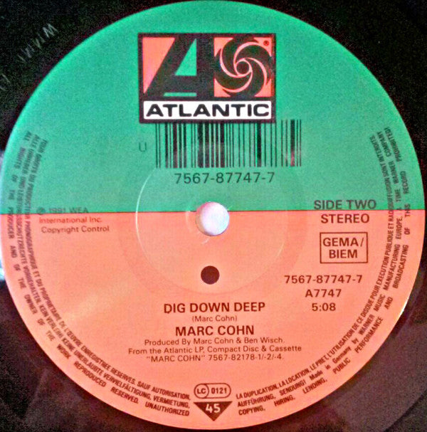 Marc Cohn : Walking In Memphis (7", Single)