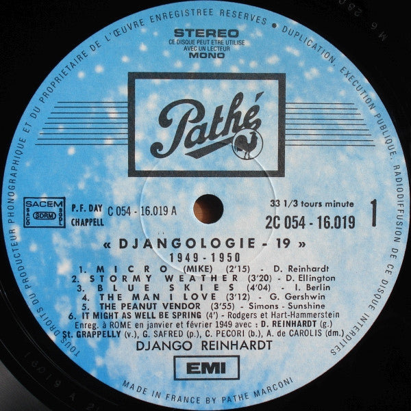 Django Reinhardt : Djangologie 19 (LP)