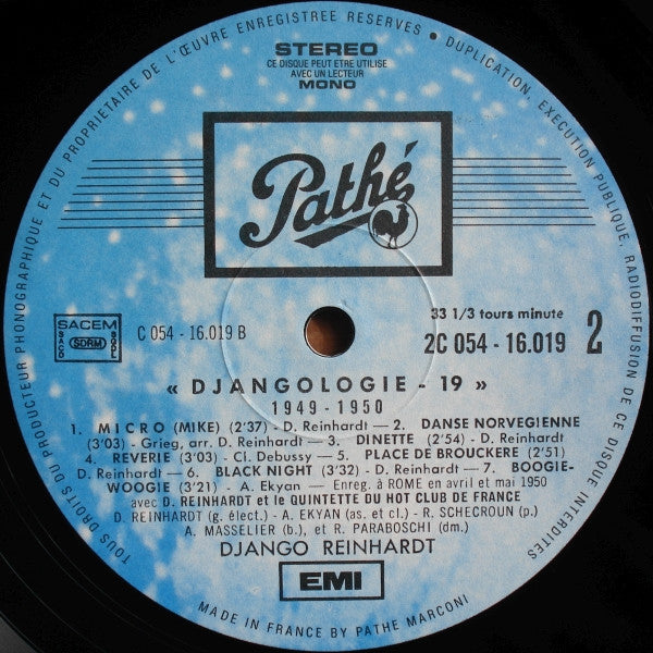 Django Reinhardt : Djangologie 19 (LP)