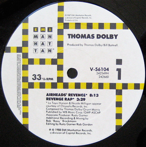 Thomas Dolby : Airheads' Revenge (12")