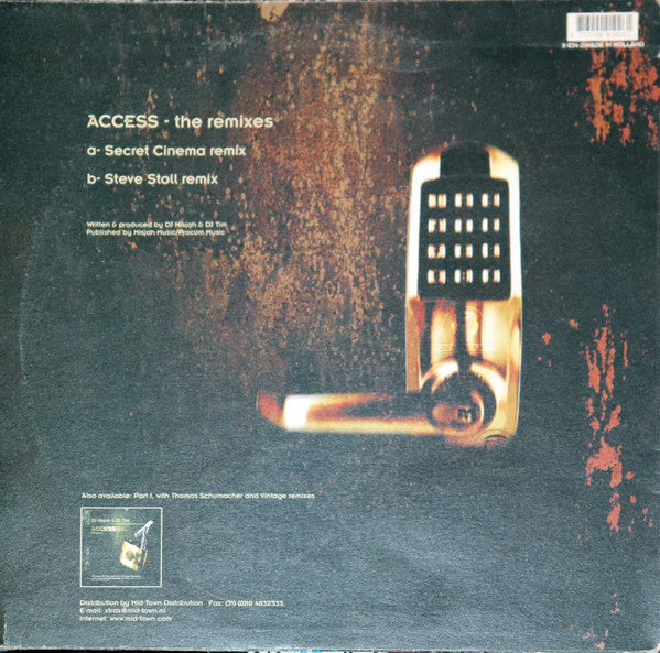 DJ Misjah & DJ Tim : Access (The Remixes) (12")