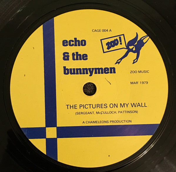 Echo And The Bunnymen* : The Pictures On My Wall (7", Single, dar)