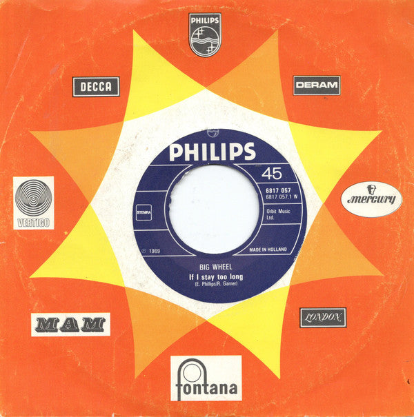 Big Wheel / Blue Planet (4) : If I Stay Too Long / I'm Going Man I'm Going (7")