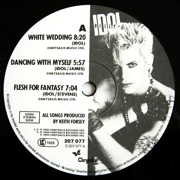 Billy Idol : Vital Idol (LP, Album, Comp)