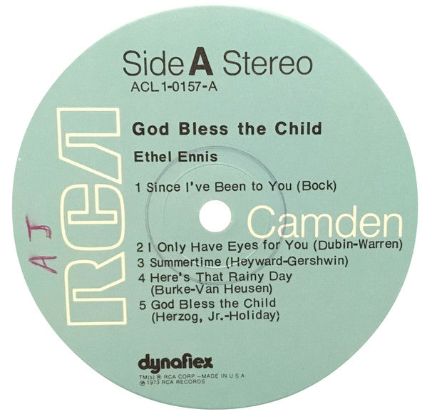 Ethel Ennis : God Bless The Child (LP, Comp, RM, Dyn)