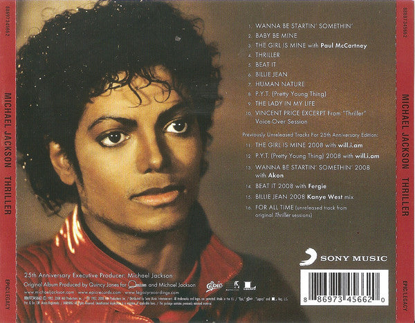 Michael Jackson : Thriller 25 (CD, Album, RE, RM, RP)
